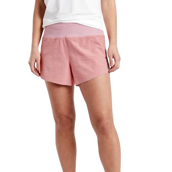 Athleta NWT Run With It Textured Short 3.5" Size 2X Running Shorts Pink Stretch - Picture 1 of 12